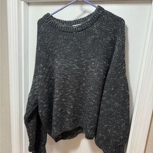 a.n.a Charcoal Knit Sweater